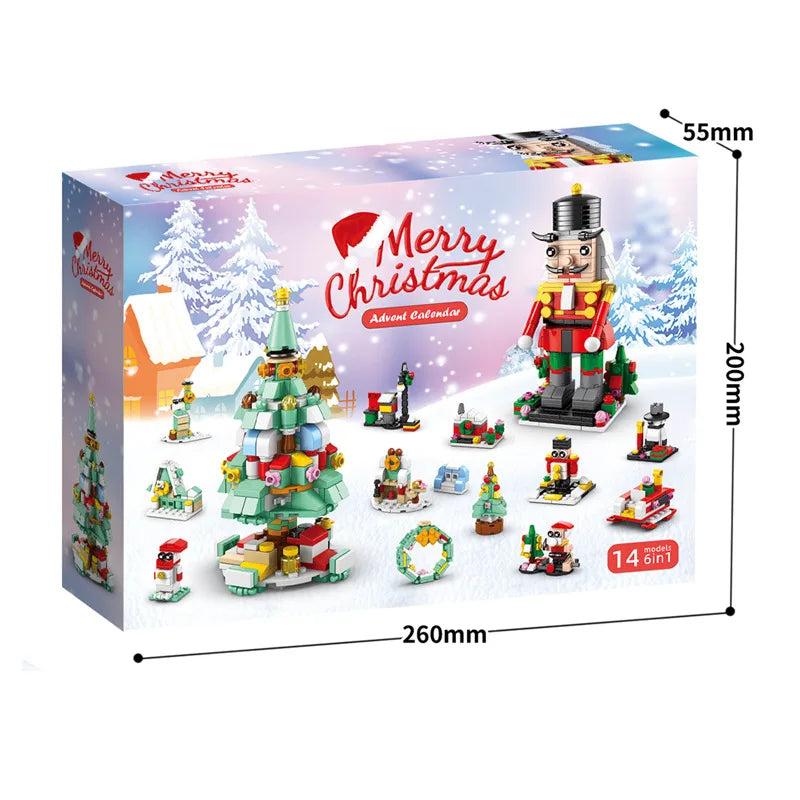 Building Christmas Blocks Advent Calendar DIY Kit Kids