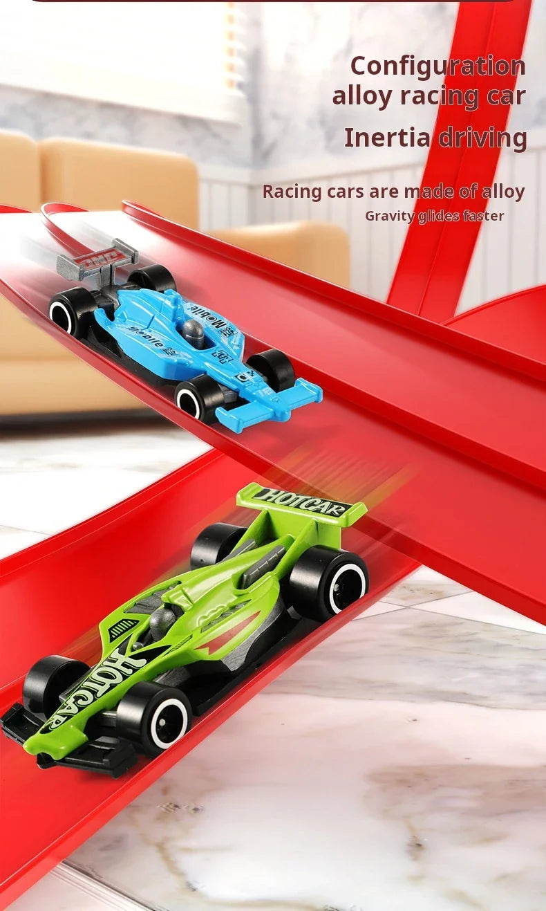 Kids Ramp Toy Back to School 2026 – Flexible DIY Double Race Track Kit Compatible 1/64 Cars