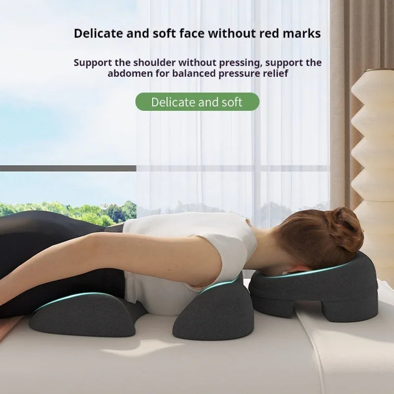 Massage Pillow Memory Foam Face And Chest Cushion Detachable Washable Cover Spa Self Maintenance 2025 Support
