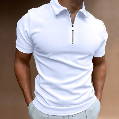 Classic Fit Zipped Mens Polo Shirt in Multiple Colors - Stylish, Comfortable, Breathable Polyester-2