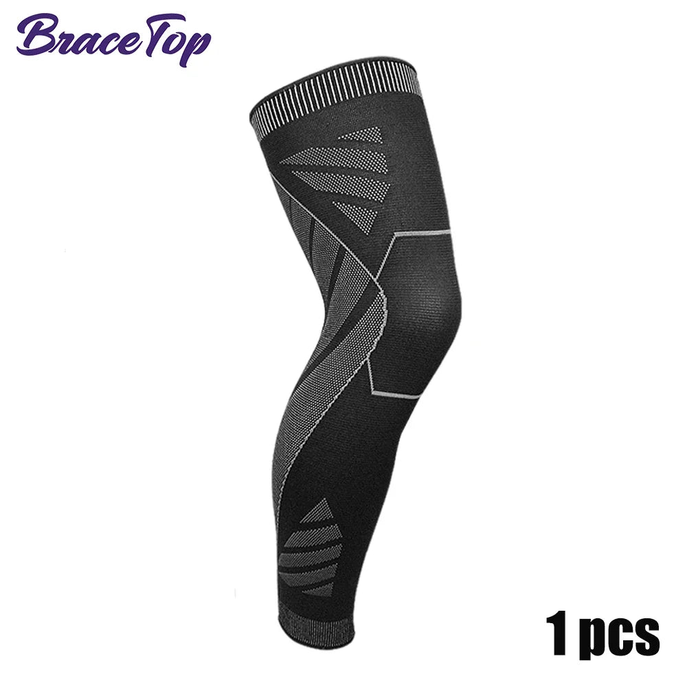 Pair 2026 – Full Leg Compression Sleeve Long Knee Support for Cycling Hiking Basketball