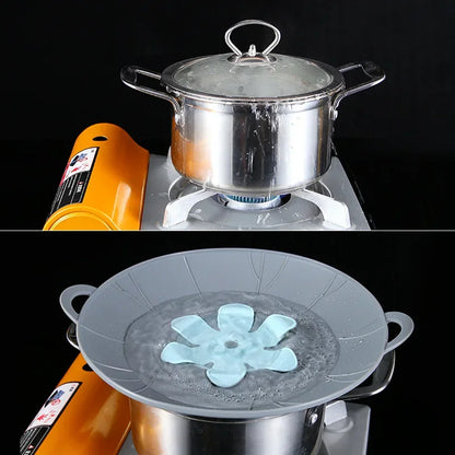 Pot Silicone Lid Spill Stopper Universal Anti Overflow Cover Kitchen Gadget Fall 2025 Keeps Stovetop Clean