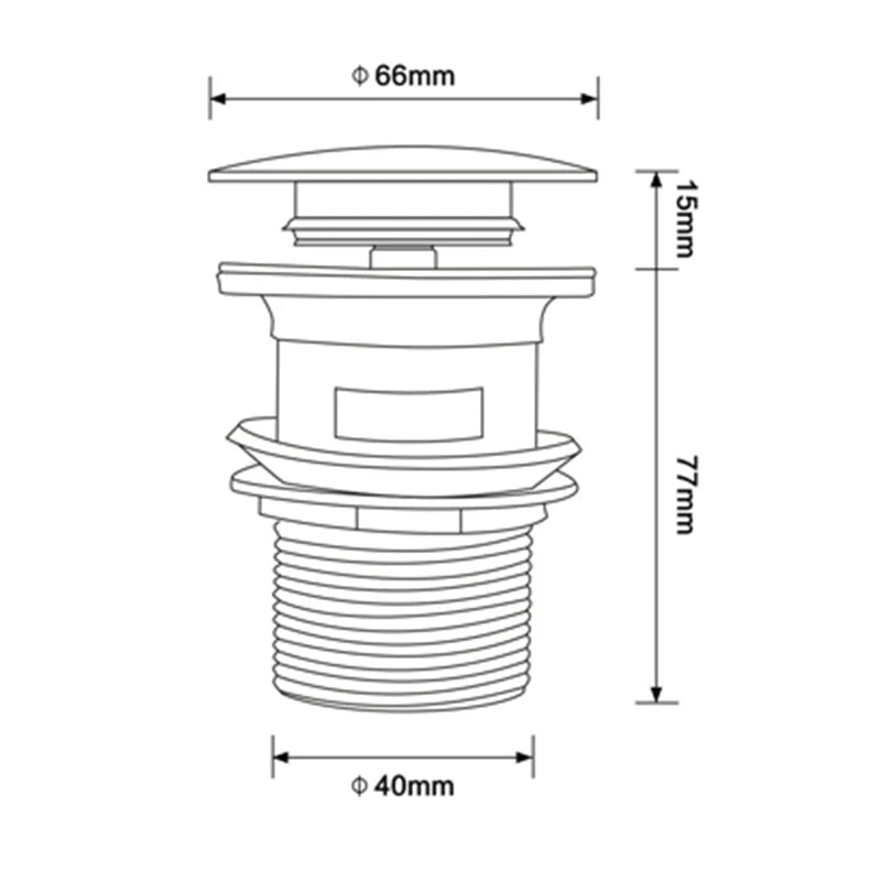 Pop2026 Edition Up Drain Button Sink Stopper Corrosion Resistant Bathroom Accessory For Kitchen Or Bath Contemporary Renovation