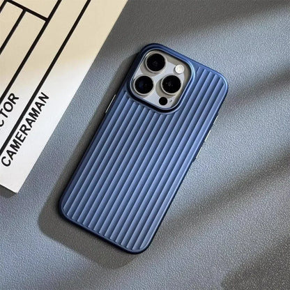 Advanced Electroplated Grille Phone Case for iPhone 16 15 14 Pro Max Plus Deluxe Cover
