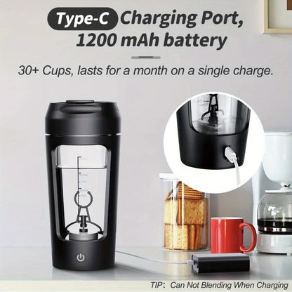 Protein Shaker Bottle 500ml USB-C Battery-Powered Motor-Driven Mixer Cup Gym Outdoor Fall 2025 Fast Smooth Blends