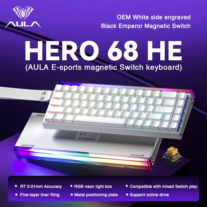 Mechanical Gaming Keyboard 68 Key RGB Travel-Friendly Esports