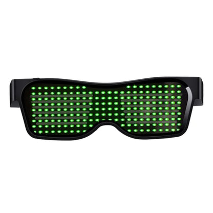 LED Bluetooth Text Glasses for DJs - USB Charging Party Gift