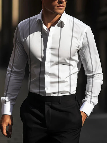 Variant image for Men's Dress Shirt in Premium Cotton with Structured Collar, Breathable Fabric, Tailored Fit for Formal and Casual Wear-41