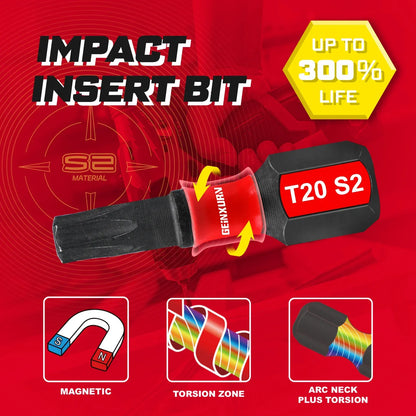 Impact Screwdriver Bits Kit S2 Steel 32Piece With Magnetic Bit Holder And Case Fall 2025 DIY Gift
