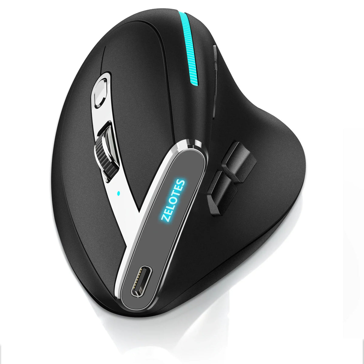 Bluetooth Vertical Comfort-Grip Mouse With OLED Screen