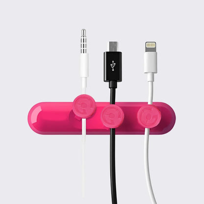 Cable USB Organizer Silicone Cord Clip Desktop Holder