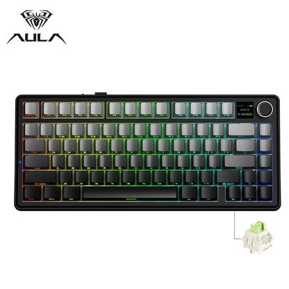 Gaming Mechanical Keyboard 75% Hot Swap RGB TFT Cordless