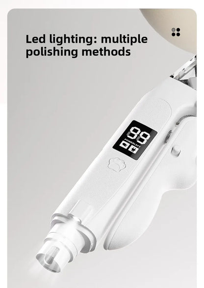 USB-C Battery-Powered Dog Cat Trimmer 2026 – 2-in-1 Pet Nail Clipper & Grinder with LED Blood Line Light