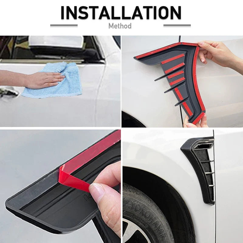Hood Car Vents Universal Air Intake Scoop Carbon Fiber Look Exterior Decoration TikTok Viral Fall 2026 Gift Idea