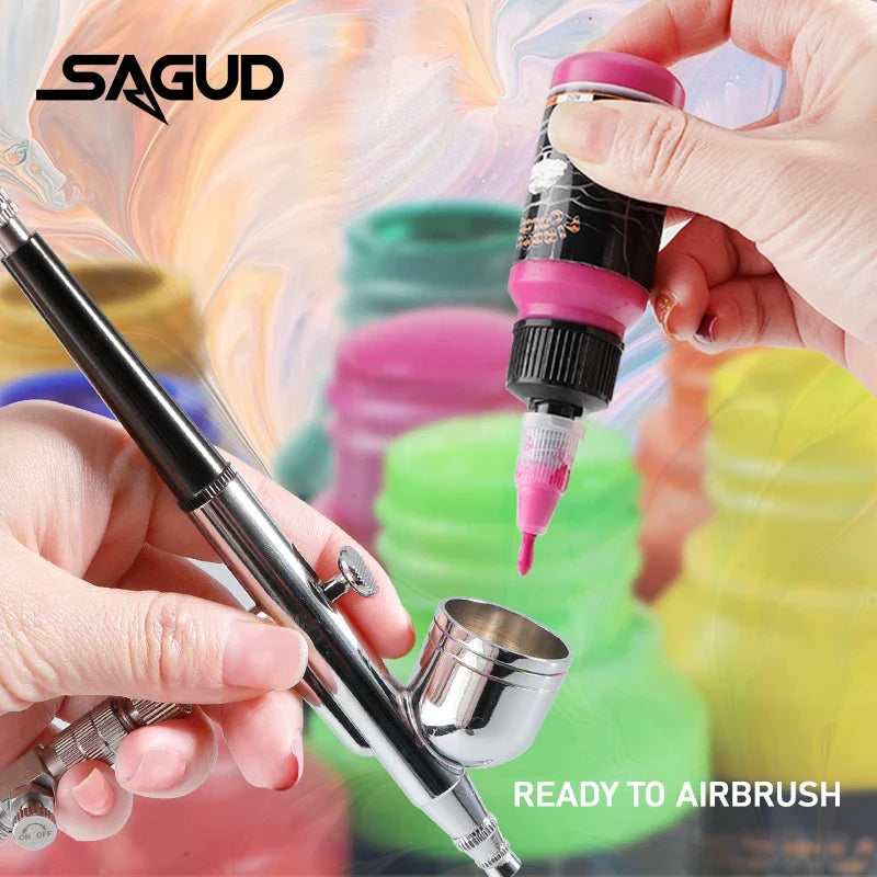 Airbrush2026 Edition Acrylic Paint Matte Inks Water Based Simple to Clean 32 Color Kit 100ml Bottles For Model Hobby TikTok Viral Craft Trend