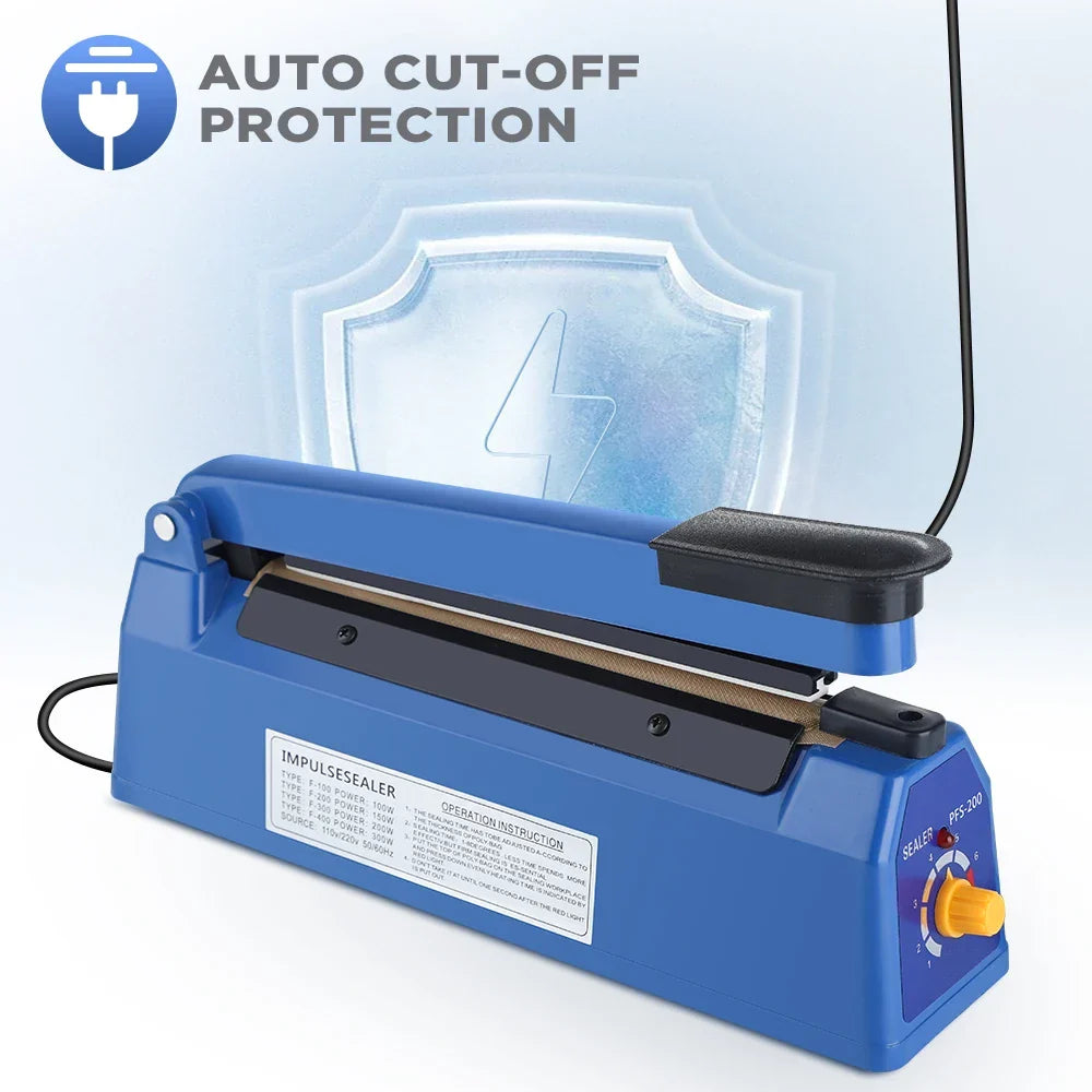 Heat Sealer 8 Inch Hand-Held Impulse Bag Sealer Travel-Friendly Packaging Device Fall 2025 Airtight Food Storage