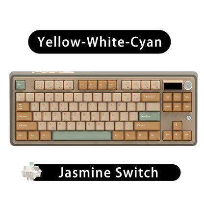 Keyboard Mechanical 87 Key Tri Mode RGB Hot Swappable
