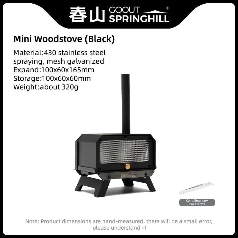 Travel-Friendly Wood Stove Foldable Stainless Steel Mini Camping Incense Burner Fall 2025 Mosquito Control And Tabletop Aroma