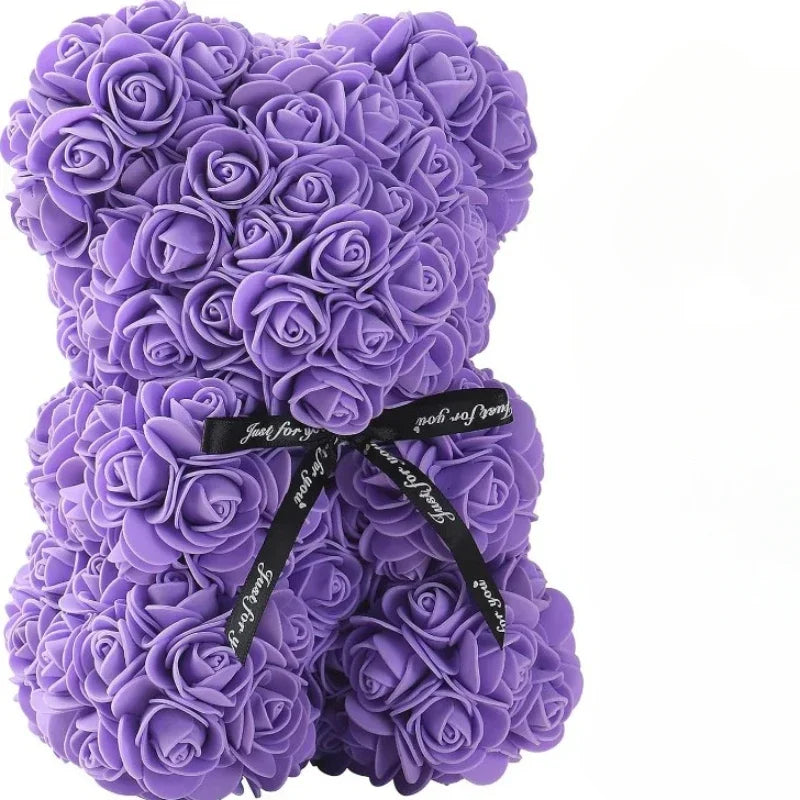Rose Eternal Bear With LED Lights Gift Decor 2026 Mother Day Valentine Day Trend Gift Ready