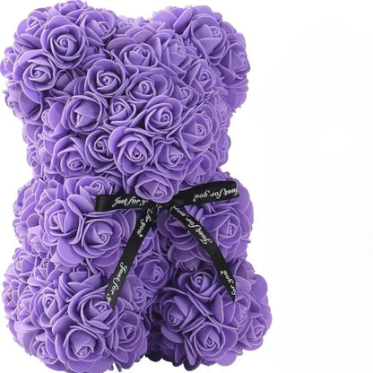 Rose Eternal Bear With LED Lights Gift Decor 2026 Mother Day Valentine Day Trend Gift Ready