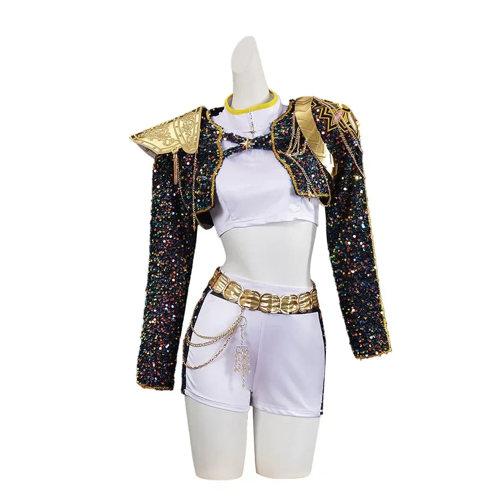 Light Girls Cosplay Costume - Sequin Jacket, Polyester