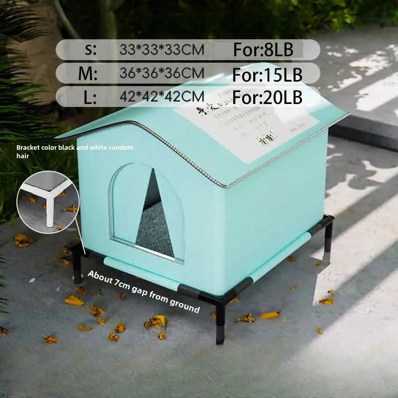 Dog House Water-Resistant Foldable Pet Cave Bed Compact Outdoor Winter 2025 Cozy Washable Shelter For Puppies