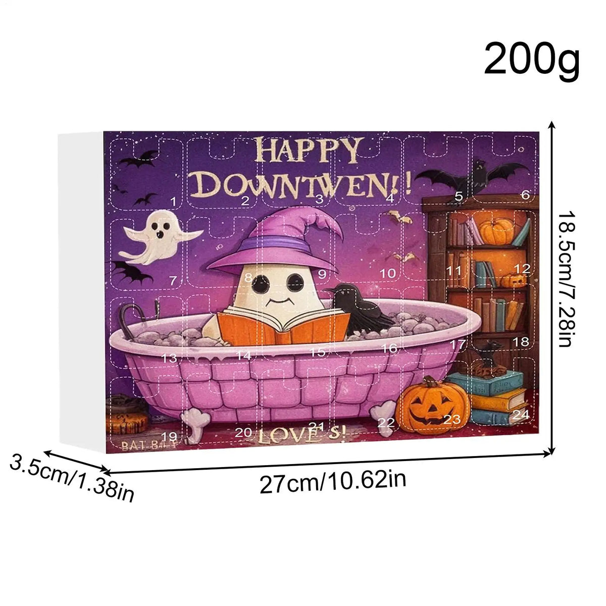 Halloween Advent Calendar Ghost Earrings 24 Day Kit