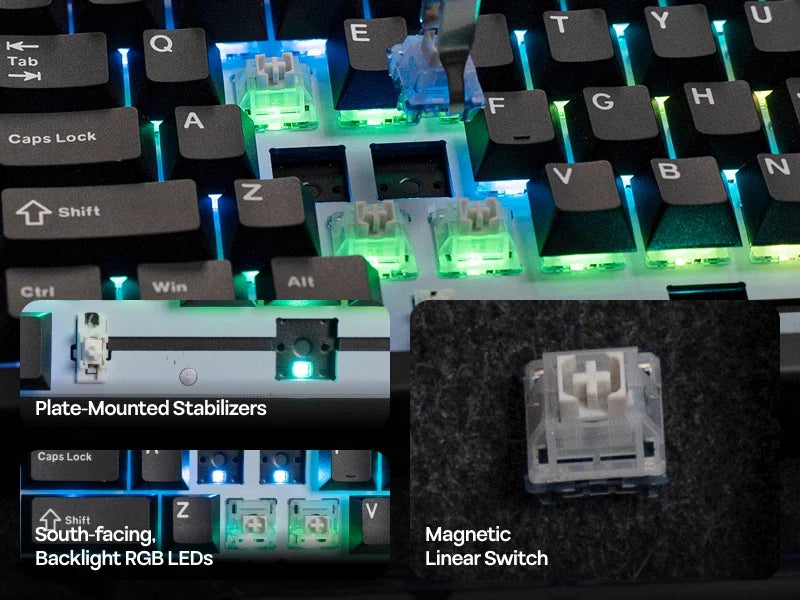 Keyboard Mechanical 75 Percent Hot Swap Gasket Mount Wired
