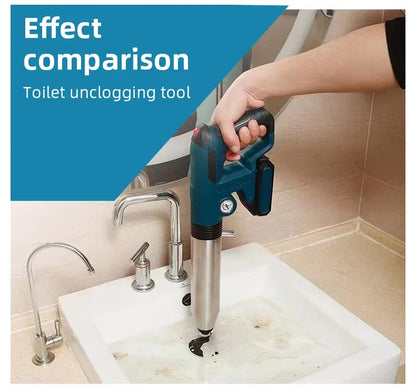 High-Pressure Air Plunger Cordless Drain Unclogging Kit For Sewer Pipes With Attachments Fall 2026 Household DIY