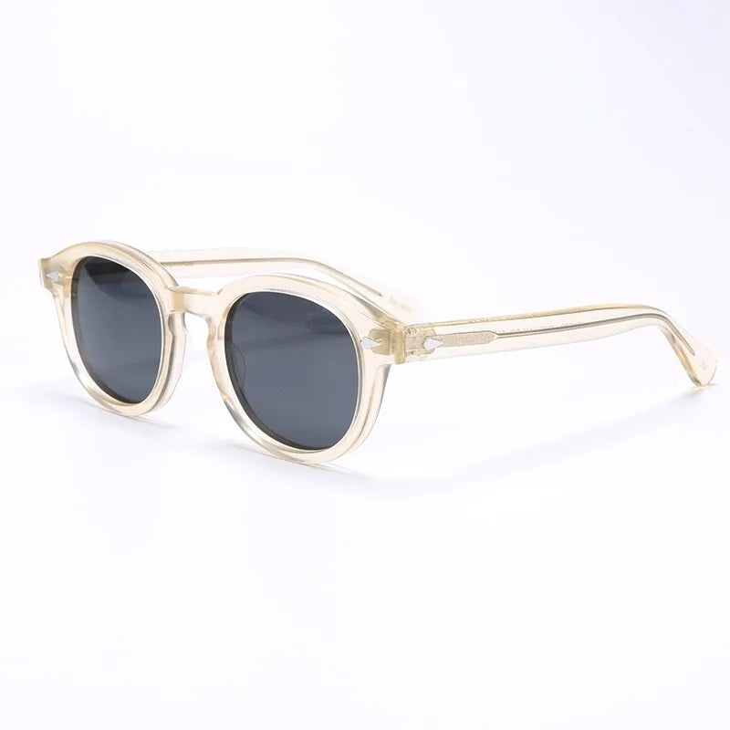 Sunglasses Polarized Vintage Round Acetate Frame Summer 2026 Driving Glare Reduction Gift Idea
