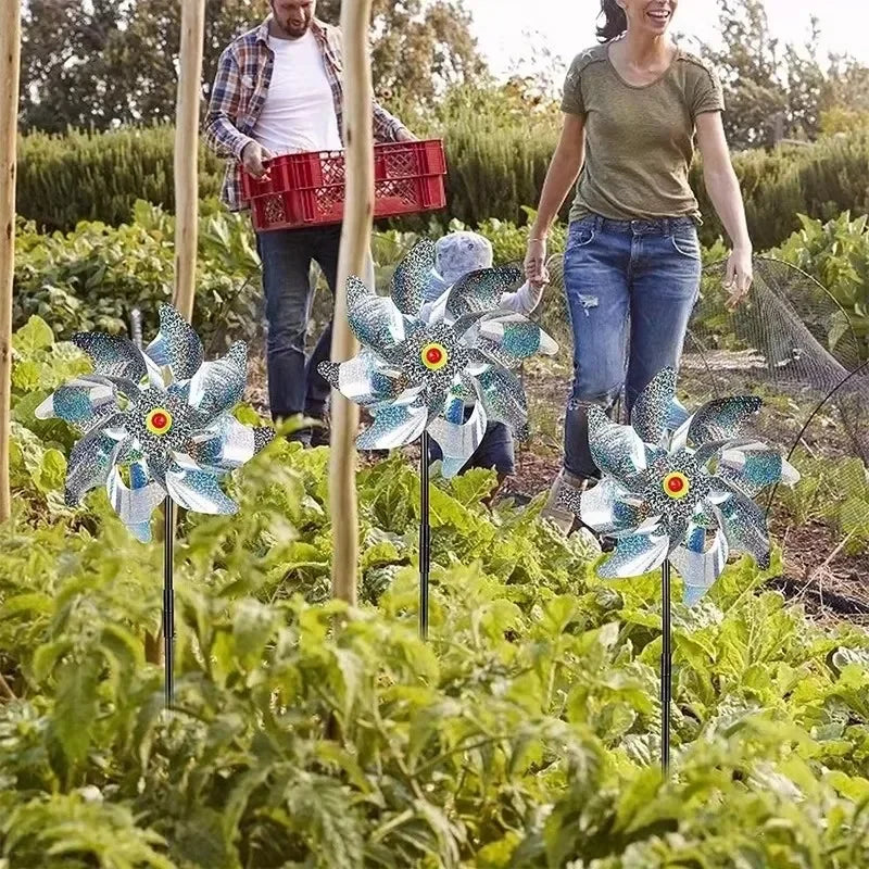 Repeller Bird Reflective Windmill Pinwheels 5 Pack Garden Deterrents For Yard And Orchard Backyard 2026 Eco-Friendly
