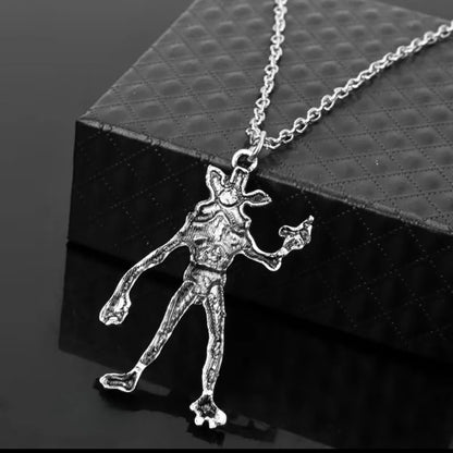Monster Pendant Necklace 925 Sterling Silver Upside-Down Monster Charm Flexible Valentine Gift 2026 Gift Ready