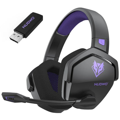 Cordless Gaming Headset With Mic Active Noise Cancellation