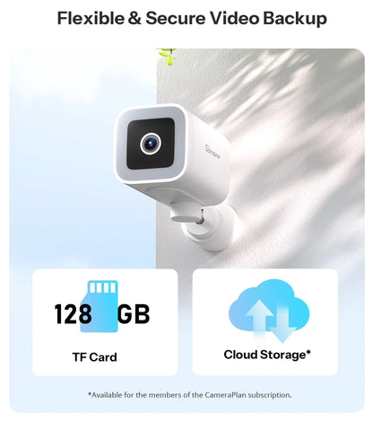 Outdoor Security Camera 2K HD AI Human Detection IP65 Weatherproof 180 Degree Pan Fall 2026 Works With Alexa Google Household