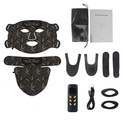 Facial2026 Edition LED Mask With Neck Red Light Infrared Therapy For Anti Aging Skin Rejuvenation Holiday Gifts