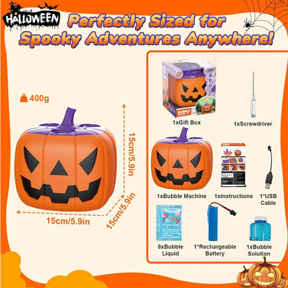 Bubble Pumpkin Machine Halloween 2025 With Lights Sound