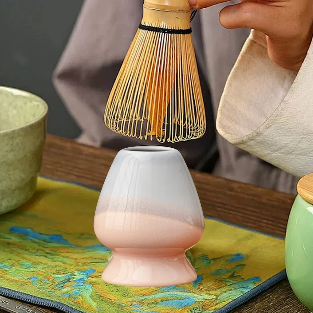 Matcha Whisk Holder Ceramic Chasen Stand Household Teaware