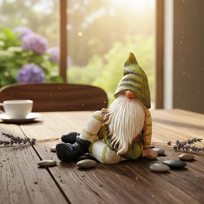 Gnome Garden Statue Resin Outdoor Decor Spring 2026 Gift Idea for Pots and Mini Landscapes