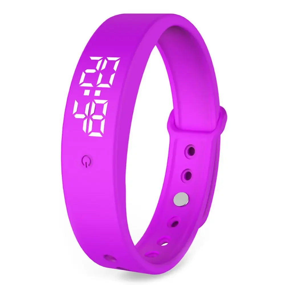 Smart Bracelet Silicone Band Fitness Tracker Water-Resistant Body Temperature Monitor Vibration Alarm Spring 2026 Trend
