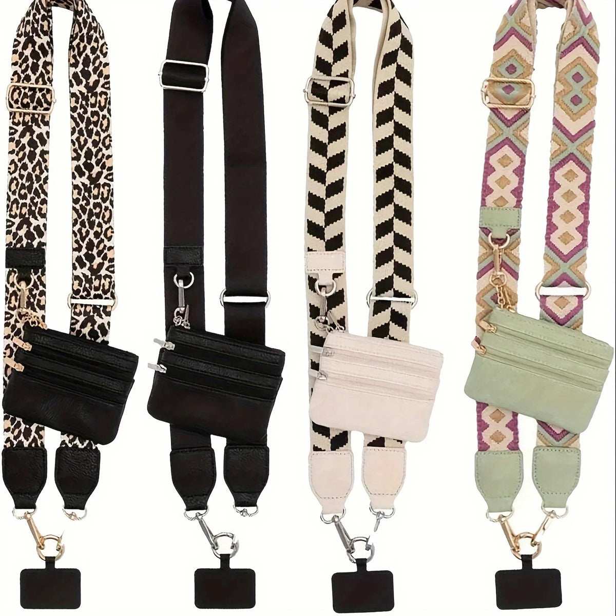 Flexible Wide Nylon Straps For Hands-Free Travel 2026 – Phone Lanyard With Zipper Pocket And Storage Bag
