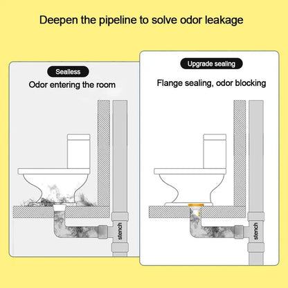 Flange Toilet Ring Universal Anti Leak Seal Floor Mounted Drain Seal for Bathroom Fall 2026 Upgrade