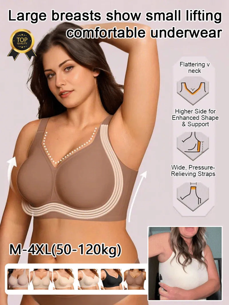 wire-free, full coverage, padded, everyday comfort – Supportive seamless women's bra