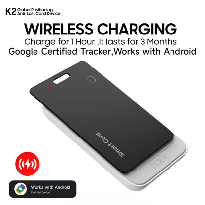 Cordless Battery-Powered Android Item Locator 2026 – Smart Wallet Tracker Card IP68 Water-Resistant