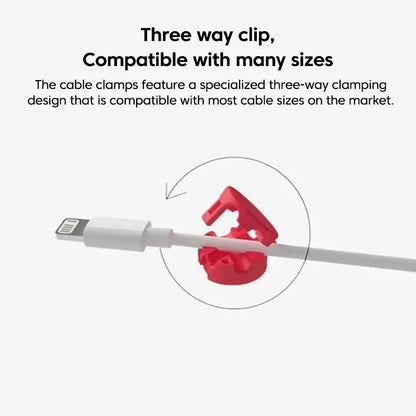 Cable USB Organizer Silicone Cord Clip Desktop Holder