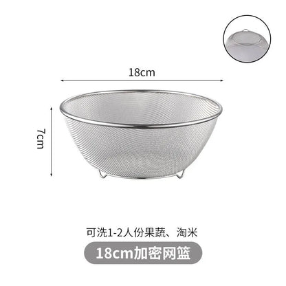 Stainless Steel Drain Basket Colander and Strainer, Spring Cleaning 2026 Eco Friendly Kitchen Device