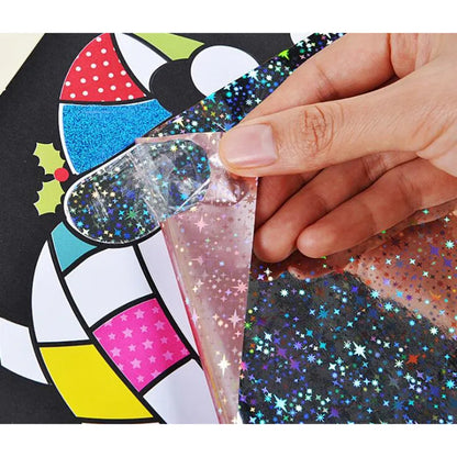 DIY Creative Magic Transfer Painting Craft Kit for Kids - Educational Arts & Crafts Learning Toy, Cartoon Drawing Fun  20x17cm (7.8x6.6 inch)