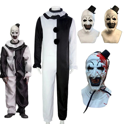 Art2025 Edition The Clown Cosplay Jumpsuit And Mask Halloween