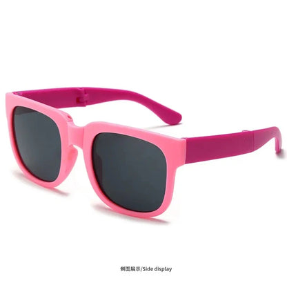 Sunglasses Kids Foldable Square Frame UV400 Protection for Outdoor Play Summer 2026 Gift Idea