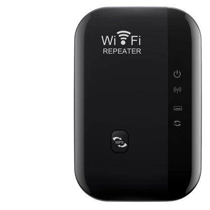 Cordless Repeater with WPS for Household Network Boost 2026 – WiFi Range Extender 300Mbps 2.4GHz
