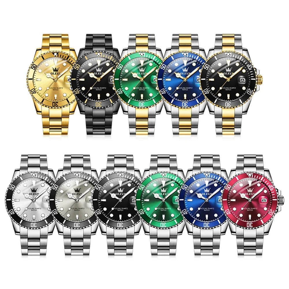 Quartz Watch Stainless Steel Date Timeless Dress Watch Gift